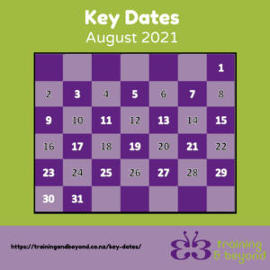 August Key Dates