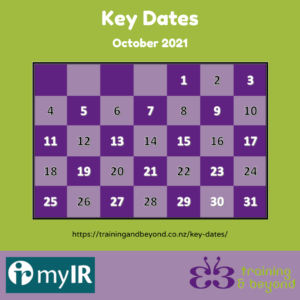 October Key Dates